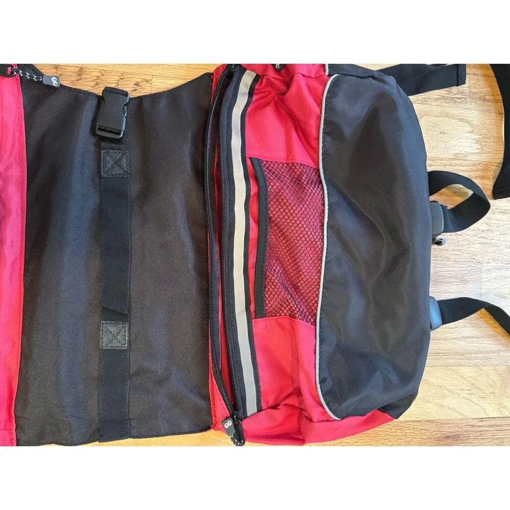 Outward Hound Pet Travel Gear Camping Hiking Dog Backpack Red Medium/Large